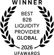BEST B2B LIQUIDITY PROVIDER 2026 Award Logo